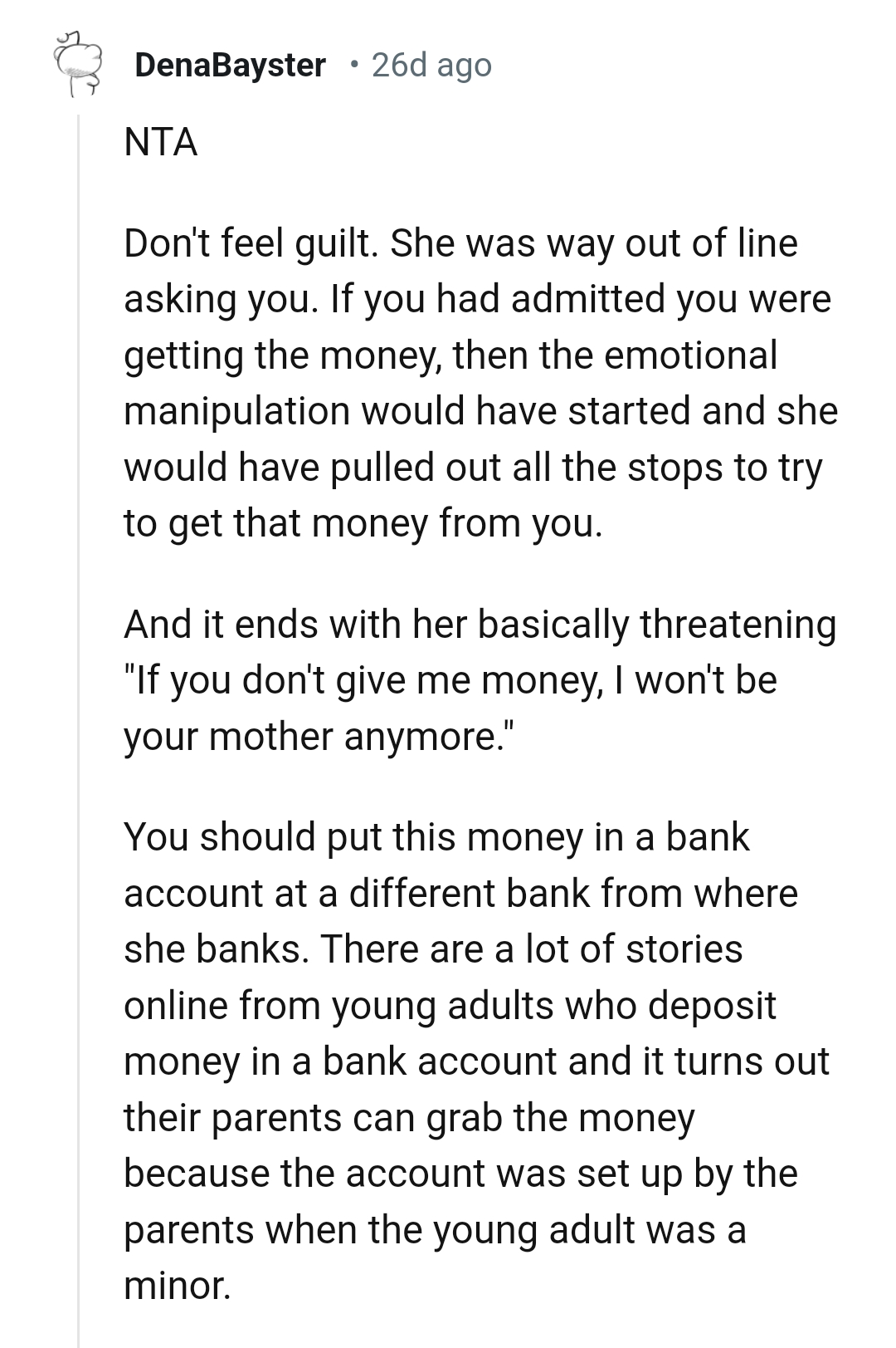 You Have to Give Me Money