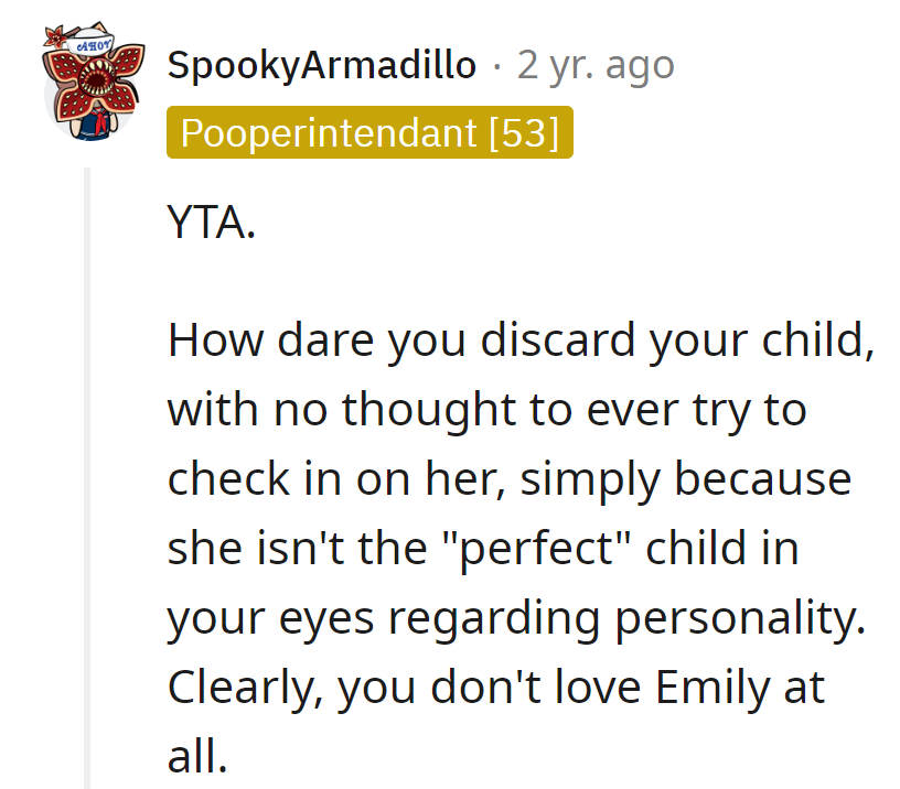 Parenting or casting for the perfect child? Emily missed the callback.