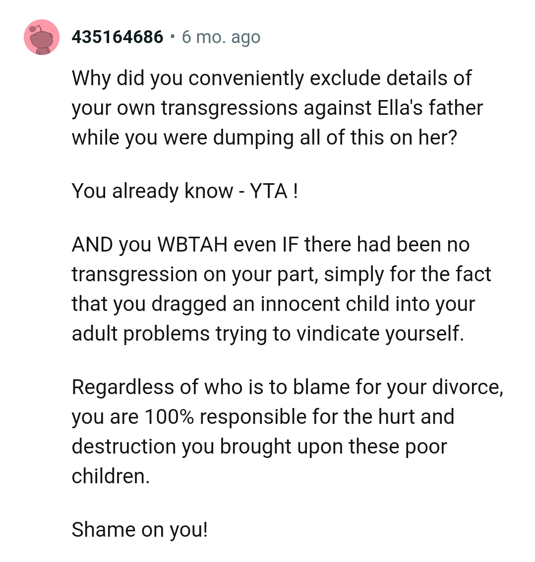 Trying to vindicate yourself