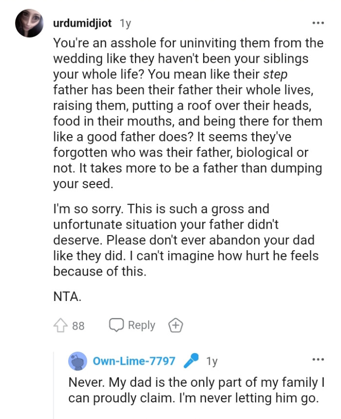 It seems they've forgotten who was their father