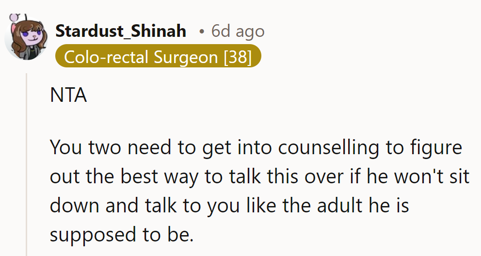 Looks like they need a game plan for communication. Time for counseling: the ultimate playbook.