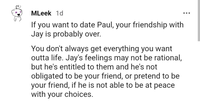 You do not always get everything you want out of life.