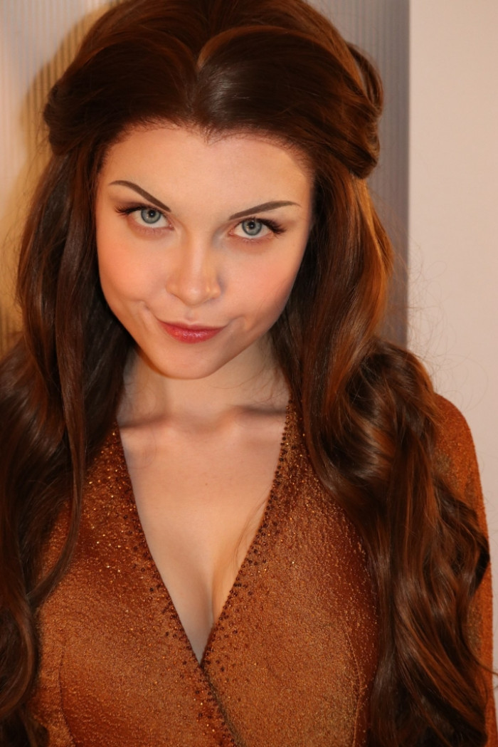 2. Followed by this piece, where she is cosplaying as Margaery Tyrell from Game of Thrones