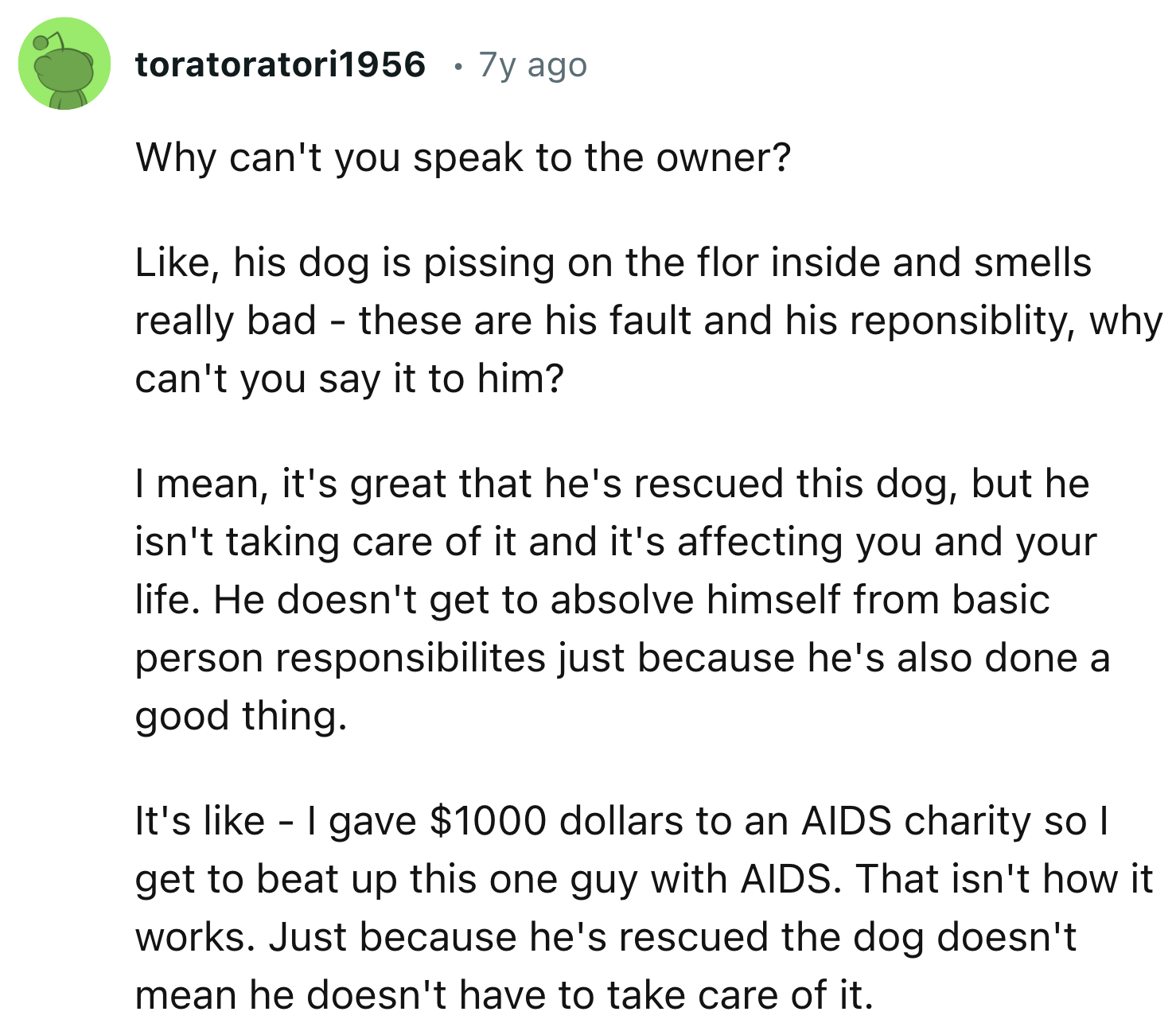 Just talk to the owner about this