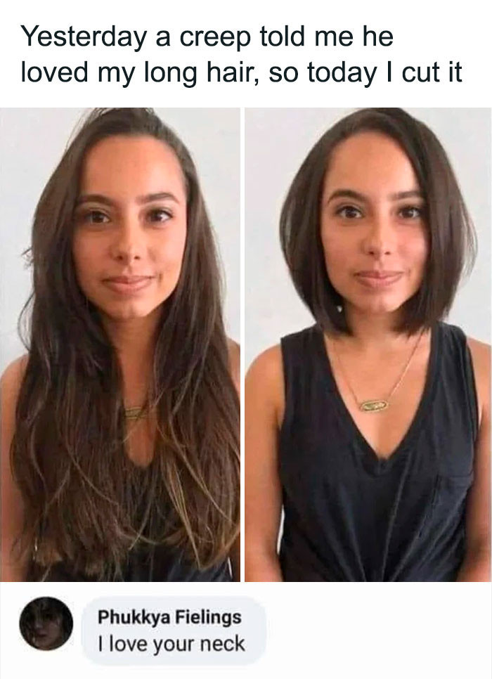 37. Are you going to cut your neck too?