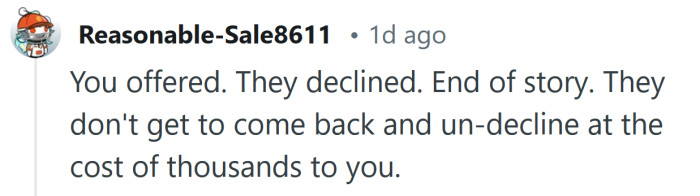 Let's see how the Reddit community reacted.
