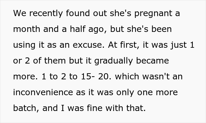 When the quantity was manageable, OP didn't really have a problem with it.