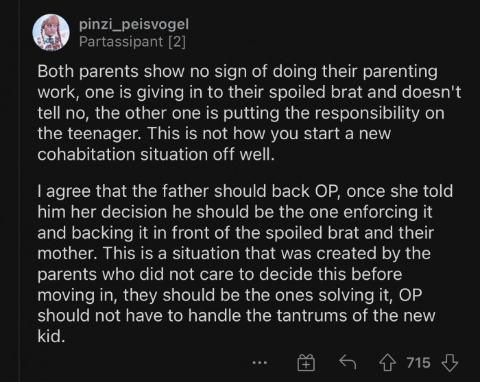 This is a terrible way to start a new cohabitation situation.