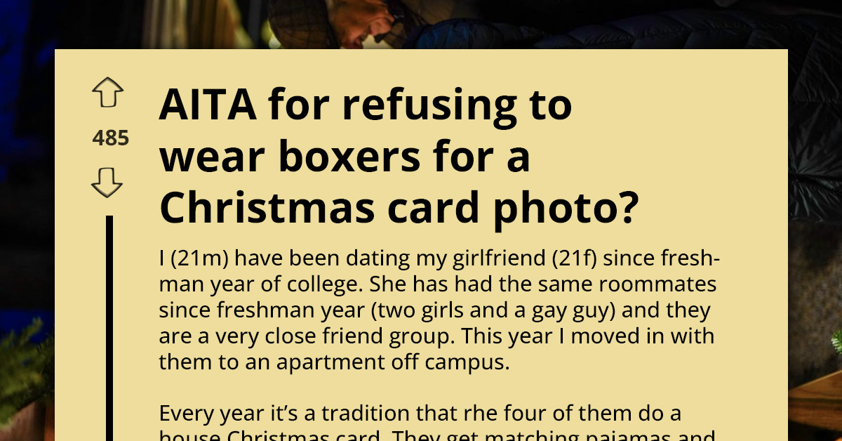 Boyfriend Refuses To Pose in Short PJ's For His Girlfriend’s Christmas Card And Sparks A Blowup