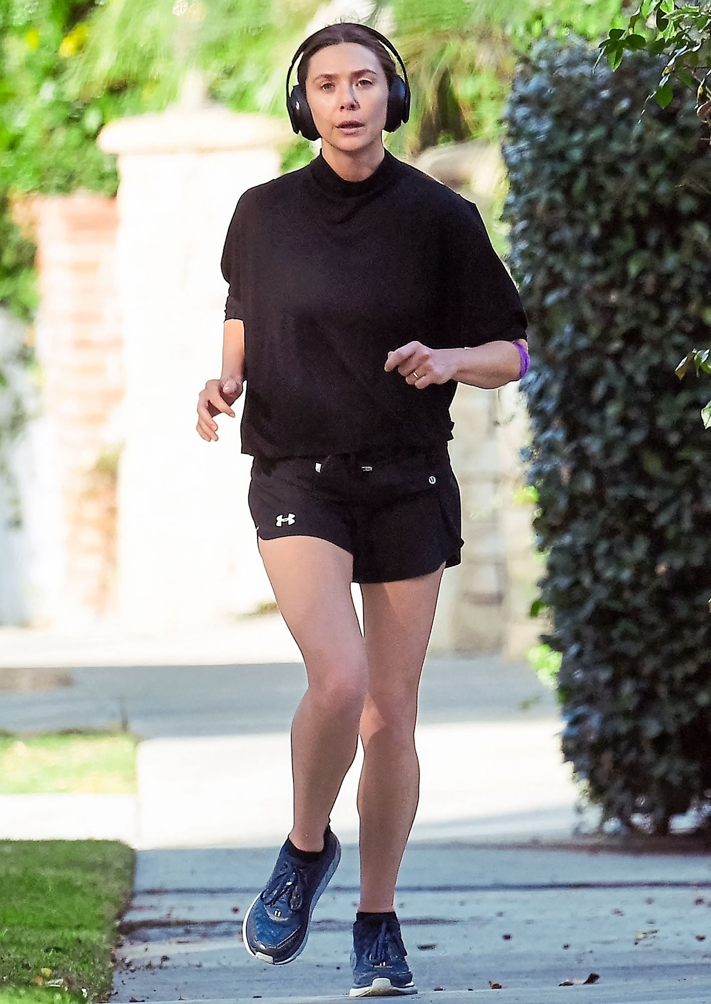 16. Elizabeth Olsen out for a jog