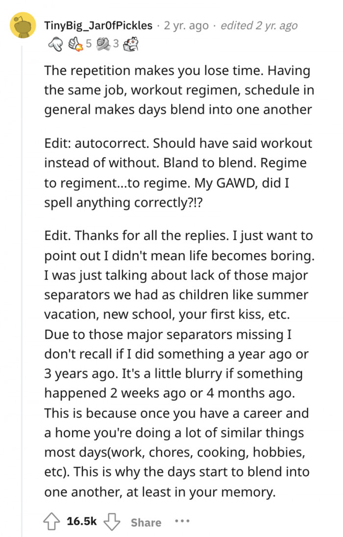 #11 Repetition makes you lose time.