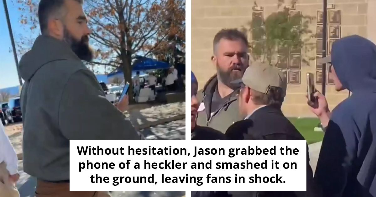Jason Kelce Defends Brother Travis, Smashes Fan’s Phone After Offensive Slur Over Taylor Swift Romance