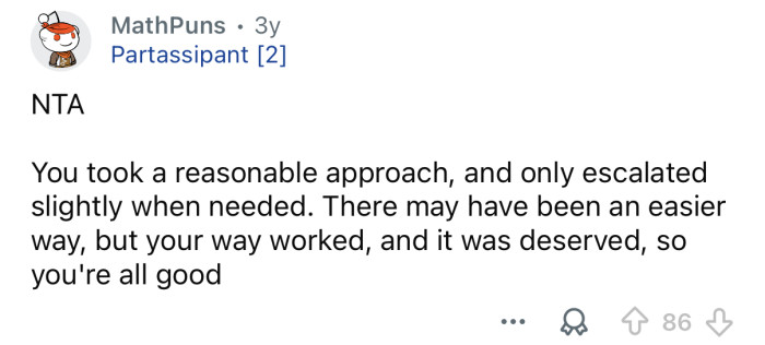 It worked, that’s all that matters.