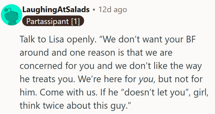 Real friends don’t just plan nights out—they step in when something feels off.