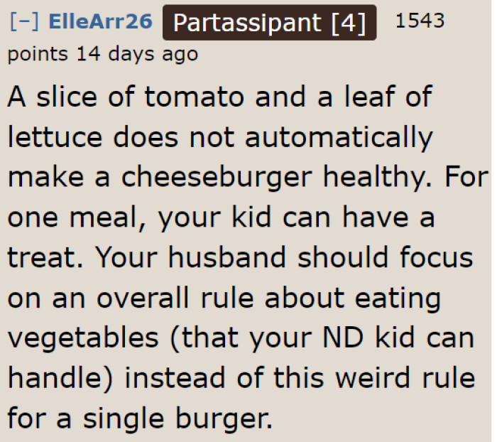 A small amount of veggies won't make a burger healthy.