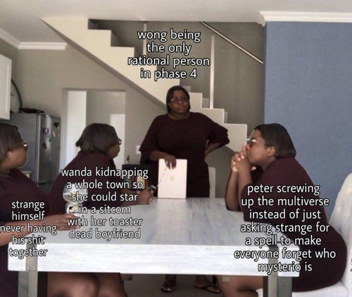 Maybe they should have all just gone to Wong for advice, eh?