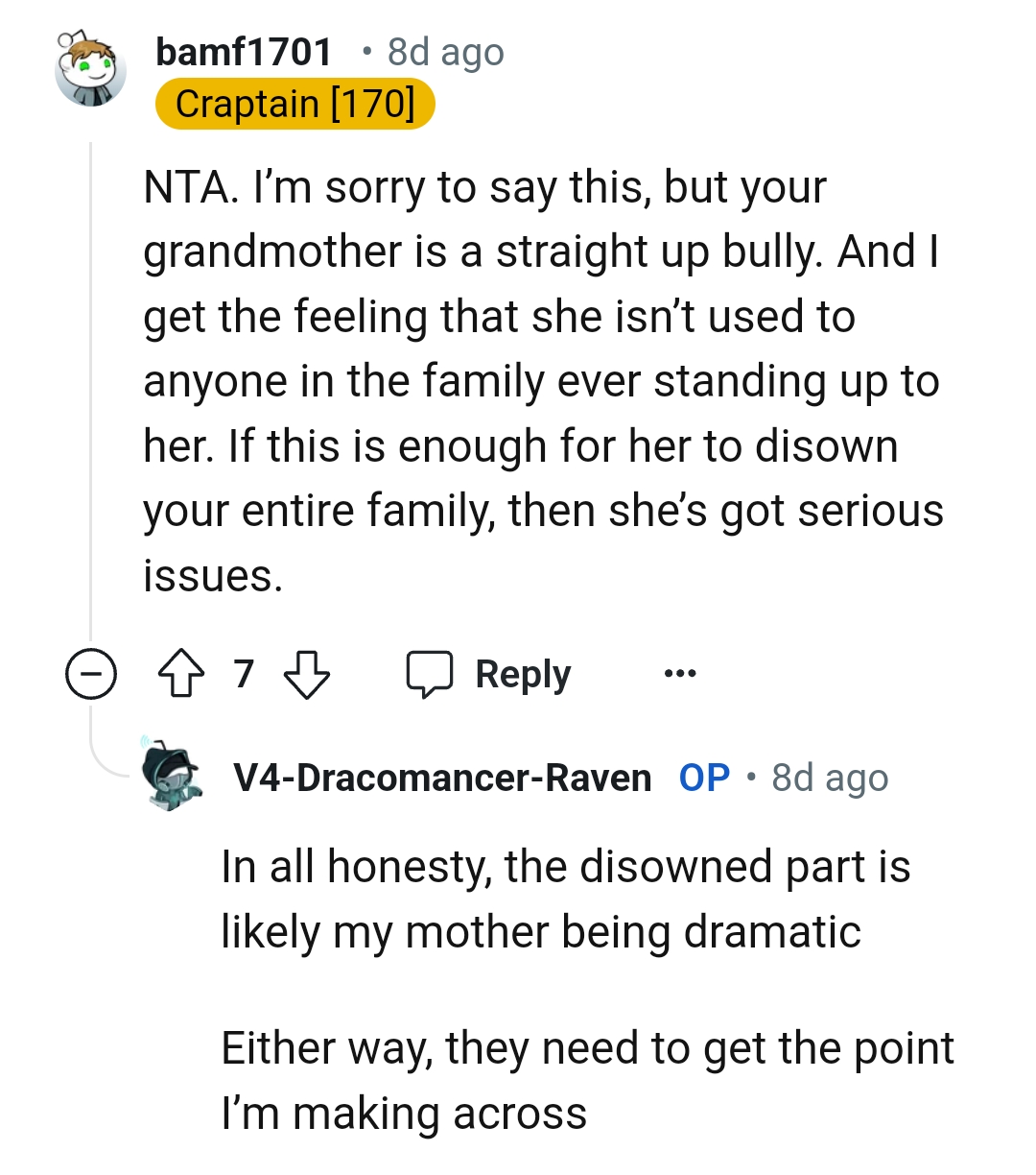 OP's Mother Is Dramatic