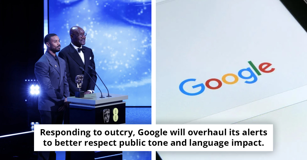 Google issues an apology for 'inappropriate' alert after racial slur incident at the BAFTAs