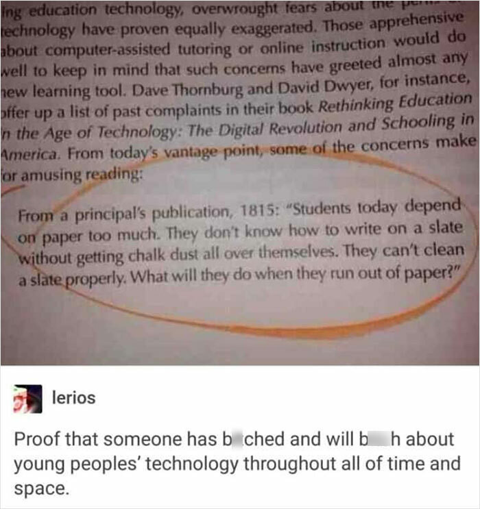 5. Students depend on paper too much
