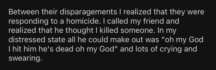 OP’s friend completely misunderstood what actually happened and ended up overcomplicating things unnecessarily.