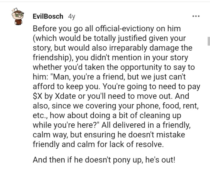 How about doing a bit of cleaning up?