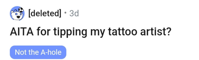 So now, the OP is asking the AITA subreddit community...
