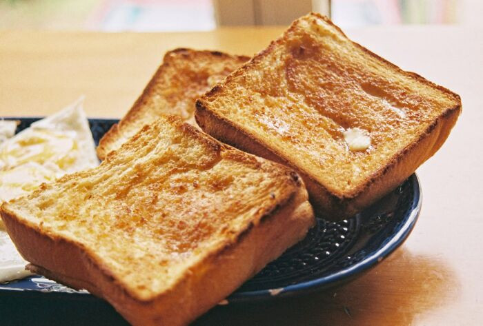 You can't go wrong with simple toast.
