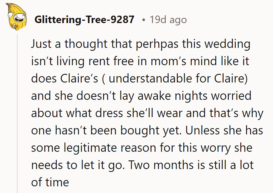 Rent-free living: reserved for weddings, not minds. Time to evict those worries and let the dress hunt begin!
