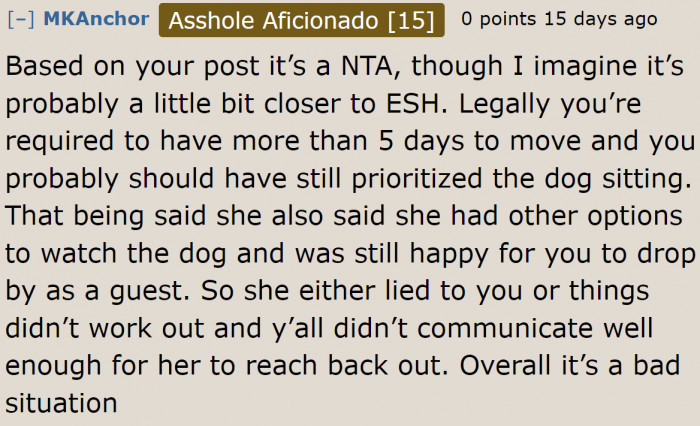 What happened was just unfortunate.