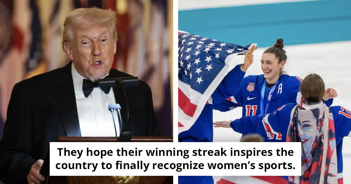 US Women's Hockey Team Commended for Their Reaction to Trump's 'Offensive' Remark Directed at Men's Team