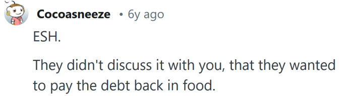 They never discussed it with you.