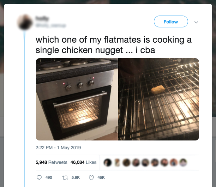 2. Eat every single bit of food in your kitchen.