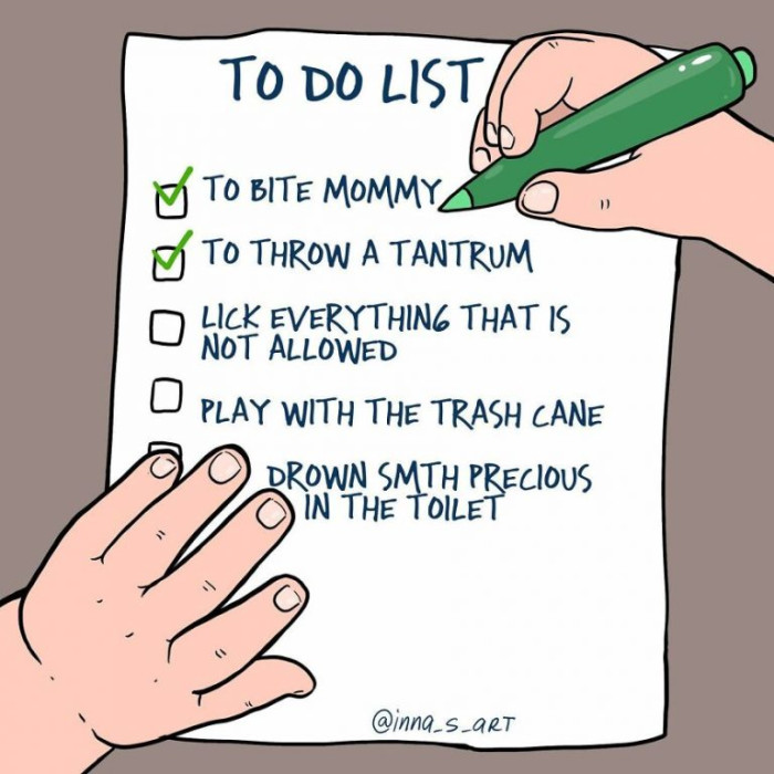 1. Every baby’s to-do list