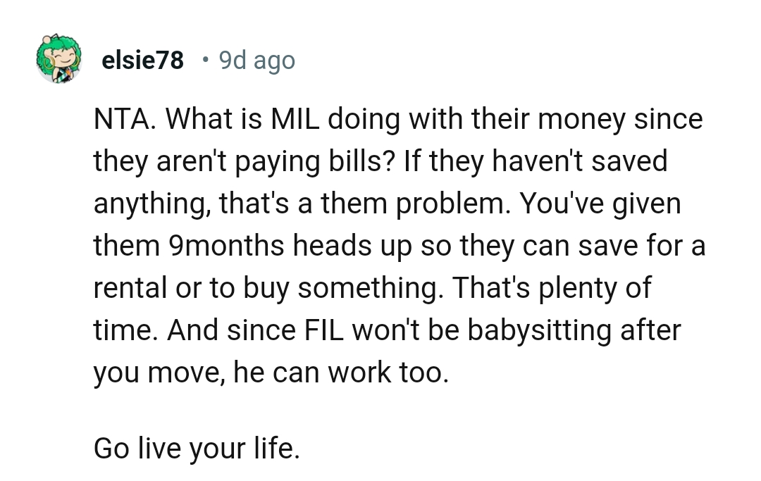 They Have Been Given Nine Months' Heads Up