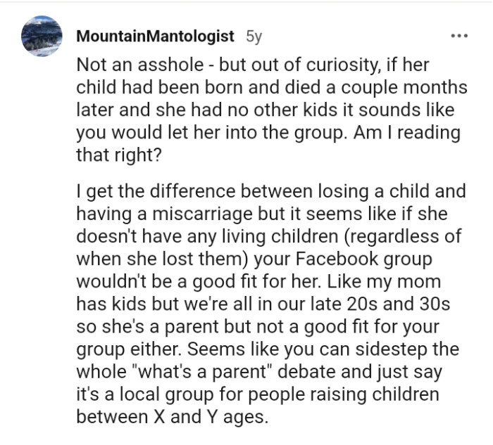 Knowing the difference between losing a child and having a miscarriage