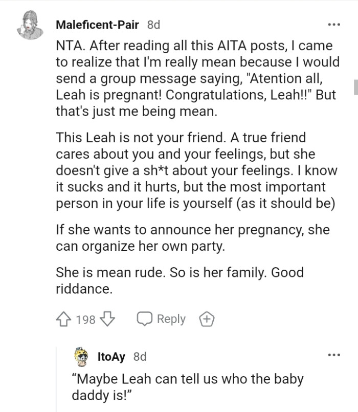 A true friend cares about you and your feelings