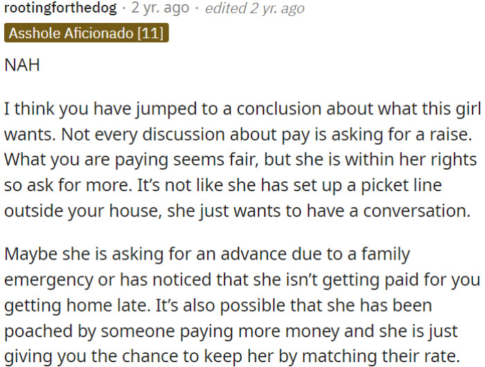 Instead of jumping to conclusions, it's best for OP to have a respectful conversation with her to understand her perspective and explore possible solutions.