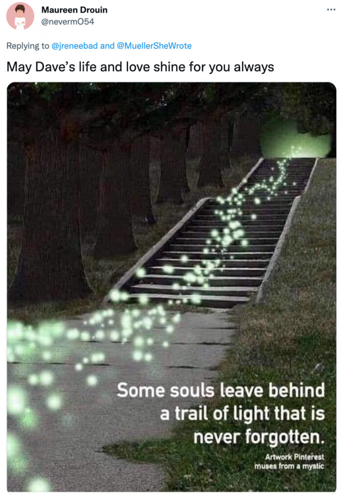 Dave's story is an inspiration to people.