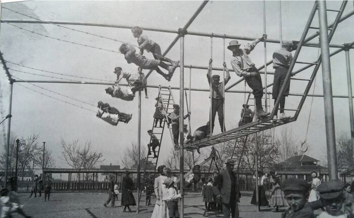 This Playground Was Located Just South Of Kepner Hall. Playgrounds Were An Innovation In Education In The Early 20th Century