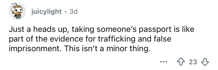 What he did is illegal.