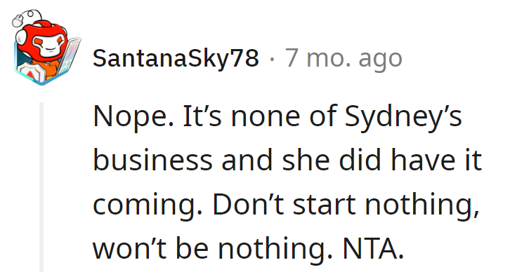 Nope. Sydney poked the artful beehive, now dealing with the sting. Don't start, won't be a masterpiece.