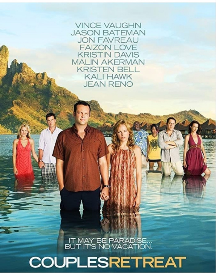 5. The movie 'Couples Retreat' featuring Vince Vaughn, Kristen Bell, Jon Favreau, Jason Bateman, and Kristin Davis