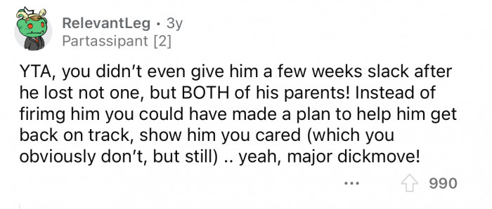 It was a major dick move from the company.