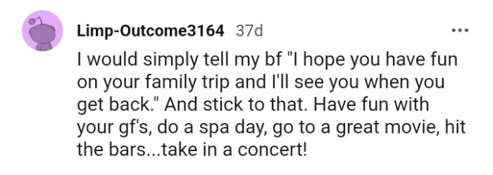 I hope you have fun on your family trip