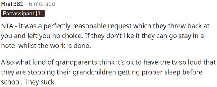 Reasonable request rejected, leaving no choice but to set boundaries.