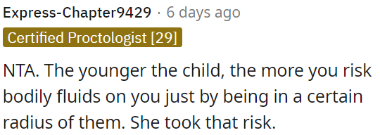 She accepted that risk.