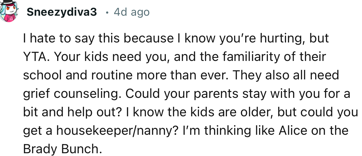 “Your kids need you, and the familiarity of their school and routine more than ever.”