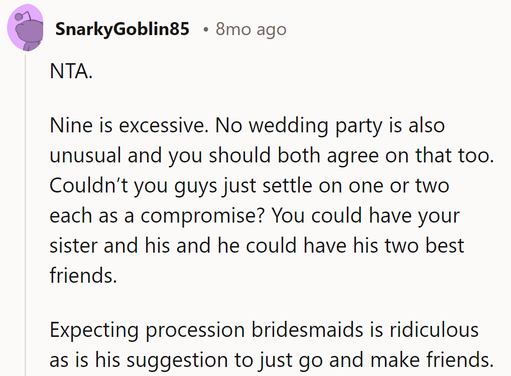 Nine's too much! Let's keep it classy with a dynamic duo. Cue the spotlight!