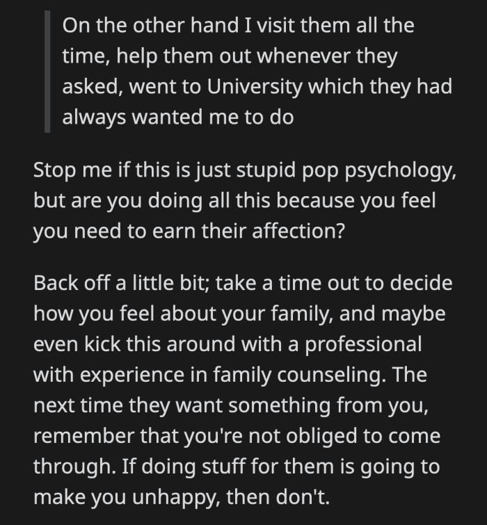 If OP Has a Therapist, It Would Be Best to Consult Them Before Confronting His Parents