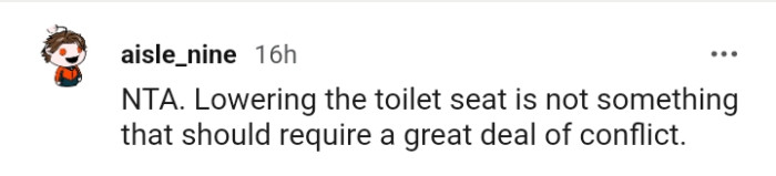 Lowering the toilet seat